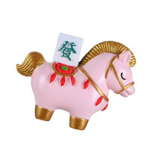 Chinese Horse Resin Desktop Ornament Cartoon-Make a immed