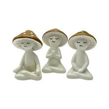 Miniatuur Tuinpaddestoelbeelden Hars Meditaties