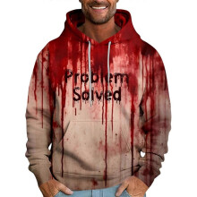 (S, D) Men'S Tops Sweatshirts Horror Elements Halloween Theme Prints Hooded Sweatshirts Men'S Tops Festive Atmosphere