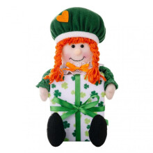 (Girl) Green Hat Gnome Doll Elf Super Cute Soft Plush Toy Desktop Ornament For Home Room Bedroom Festive Decoration Present
