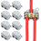 Electrical Connectors 8 Pack 1 In 2 Compact Splicing Connectors, 60A Brass Quick Terminal Block Cable Splice 3