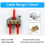 Electrical Connectors 8 Pack 1 In 2 Compact Splicing Connectors, 60A Brass Quick Terminal Block Cable Splice 2