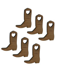 100 Mini Holz Cowboy Stiefel Für Hochzeit Party