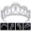 2Stk Krone Tiara Braut Stirnband 11