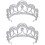 2Stk Krone Tiara Braut Stirnband 7