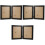 3Stk Holz Klappfotorahmen Set 4