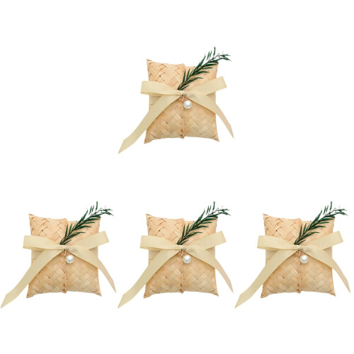 4Stk Gewebte Schmuckboxen Weihnachtsbeutel 1