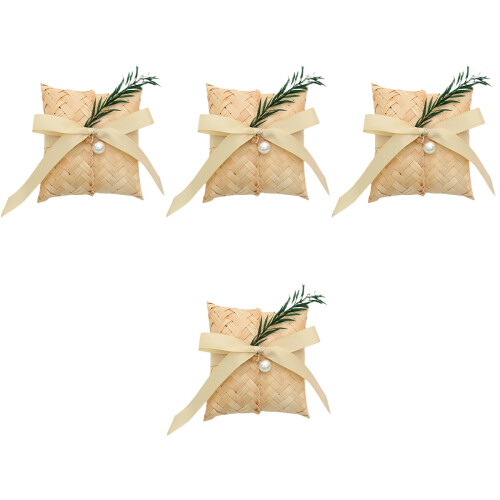 4Stk Gewebte Schmuckboxen Weihnachtsbeutel 2