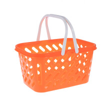 2Stk Tragbarer Einkaufskorb Mit Griff Spielzeug Organizer Orange