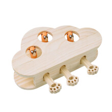 3Stk Holz Katzen Kratzspielzeug Mäuse Für Haustier