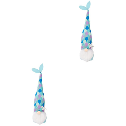 2 Mermaid Tail Gnome Dekorative Rudolph Figur Desktop 2