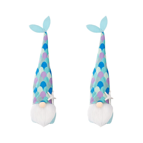 2 Mermaid Tail Gnome Dekorative Rudolph Figur Desktop 1