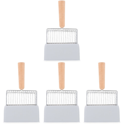 4 Sets Metalen Kattebak Schepje Met Handvat 1