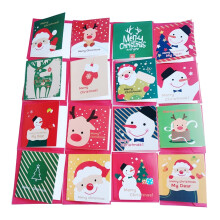 256 Mini Kerst Greeting Cards Papieren Uitnodiging Zegenskaarten