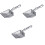 3Pcs Para De Metal Com Longo Preto 3