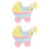 2Pcs Mini De Bebê Resina Topper Para Bolo Aniversário 6