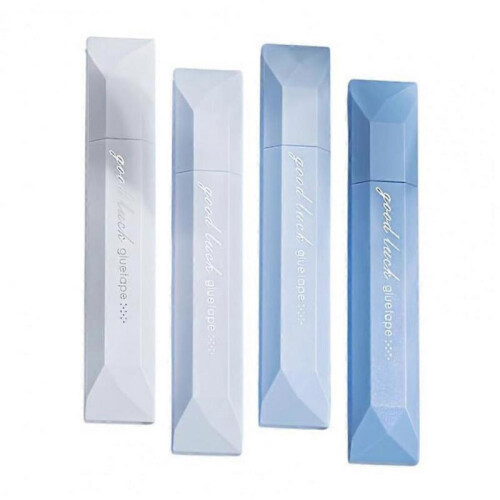 (Blue) Double Sided Tape Pens Roller Adhesive Glue Dispenser Runner for Scrapbooking Journaling