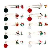 30 Sets Klassieke Kerstbroches Kledingaccessoires Feestattributen