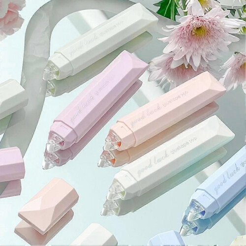 (Blue) Double Sided Tape Pens Roller Adhesive Glue Dispenser Runner for Scrapbooking Journaling 2