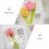 3 Folhas Ferro Design Flor Tulipa Para Artesanato 10