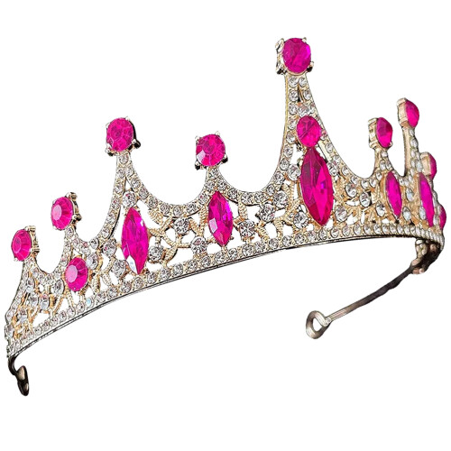 4 Unidades Faixa De Cabeça Com Coroa De Strass Para 2