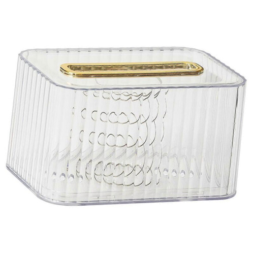 (transparent white)For Tissue Box Rounded Edge  For Tissue Dispenser For Dormitory Bathroom