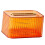 (transparent orange)For Tissue Box Rounded Edge  For Tissue Dispenser For Dormitory Bathroom 3