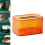 (transparent orange)For Tissue Box Rounded Edge  For Tissue Dispenser For Dormitory Bathroom 5