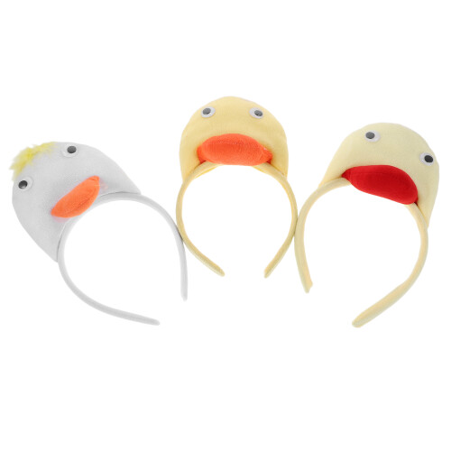 12 Stirnband Plüsch Puppe Haarreif 1