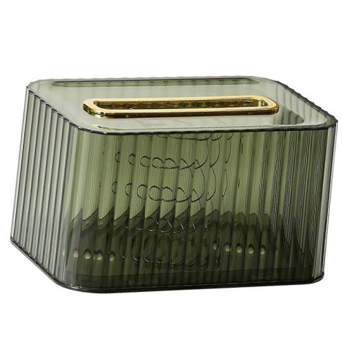 (transparent green)For Tissue Box Rounded Edge  For Tissue Dispenser For Dormitory Bathroom