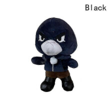 (Black)Doll Mobile Game Wilderness Fighting Card Doll Toy Standing Plush
