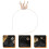 3 Unidades Tiaras De Faixa Para 10