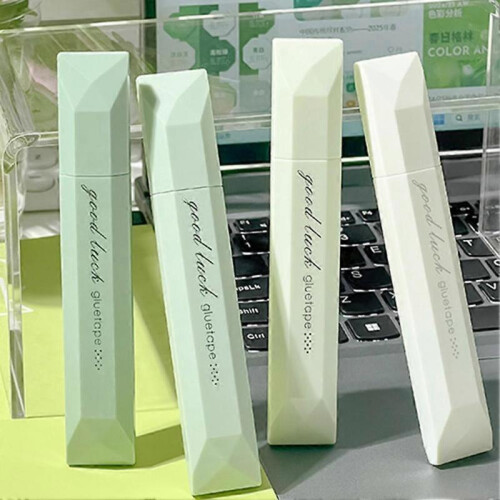 (Green)Double Sided Tape Pens Roller Adhesive Glue Dispenser Runner for Scrapbooking Journaling 1