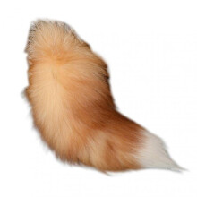 (Xuan Hu Piao Gold)Fluffy Sunny Fox Tail Keychain Handbag Accessory Key Chain Ring Hook Tassels For Key Purse Handbags Backpacks