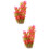 2Pcs Decoração De Planta Aquática, Grama Falsa Para E 7