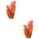 2Pcs Decoração De Planta Aquática, Grama Falsa Para E 6