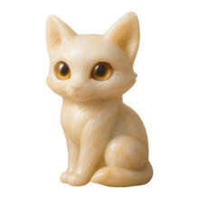 (White) Animal Statue Big-Eyed Animal Resin Statue Desk Decorations For Bookshelf Bedroom Desktop Entryway Display Shelf Party Mantel-Red