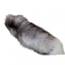 (Silver Blue Tail Light)Fluffy Sunny Fox Tail Keychain Handbag Accessory Key Chain Ring Hook Tassels For Key Purse Handbags Backpacks