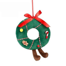 (Wreath) Christmas Gift Funny Creative Christmas Series Cute Red Mushroom Christmas Decoration Soft Touch Ornament