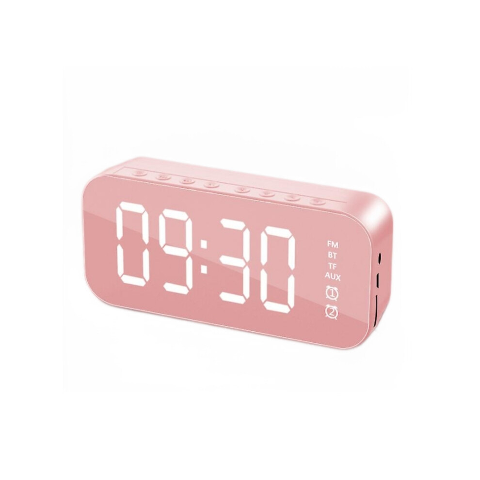 Loud Alarm Clock, Battery Powered Digital Alarm Clock With Adjustable Brightness For A Gentle Wake-Up Call (Pink) Pink