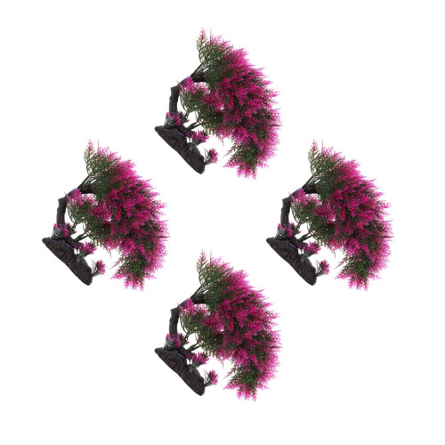 4Pcs Decoração Artificial De Árvore Para 1