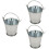 3Stk Mini Eiskübel Mini Garteneimer Modell Mini Fass 8