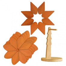 (five slices) Trivet Set Non-Slip Pads Windmill Wooden Hot Pads For Kitchen Home Decor Table Desk Counter Bar Farmhouse