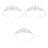 3 Teiliges Braut Haarreif Set Mit 6