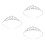 3 Teiliges Braut Haarreif Set Mit 4