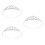 3 Teiliges Braut Haarreif Set Mit 7