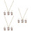 9 Teile Halskette Ohrringe Schmuck Set 7