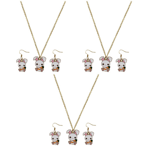 9 Teile Halskette Ohrringe Schmuck Set 2