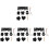 4Sets Schwarzes Kratzpapier DIY Bastelset Muttertagsfeier 4