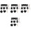 4Sets Schwarzes Kratzpapier DIY Bastelset Muttertagsfeier 5
